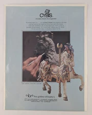 Cybis Porcelain Sculptures Carousel Horse Design Art - 1984 Vintage Print Ad