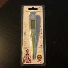 Amplim Digital Thermometer Model AMP1703 - Oral/Armpit/Rectal. New Battery Incl.