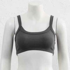 Women's Black Cotton camisole bra / Crop Tube Top - Size Medium