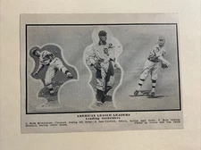 AL Leaders Sam Crawford Rube Oldring Joe Birmingham 1911 Baseball 4X6 Picture