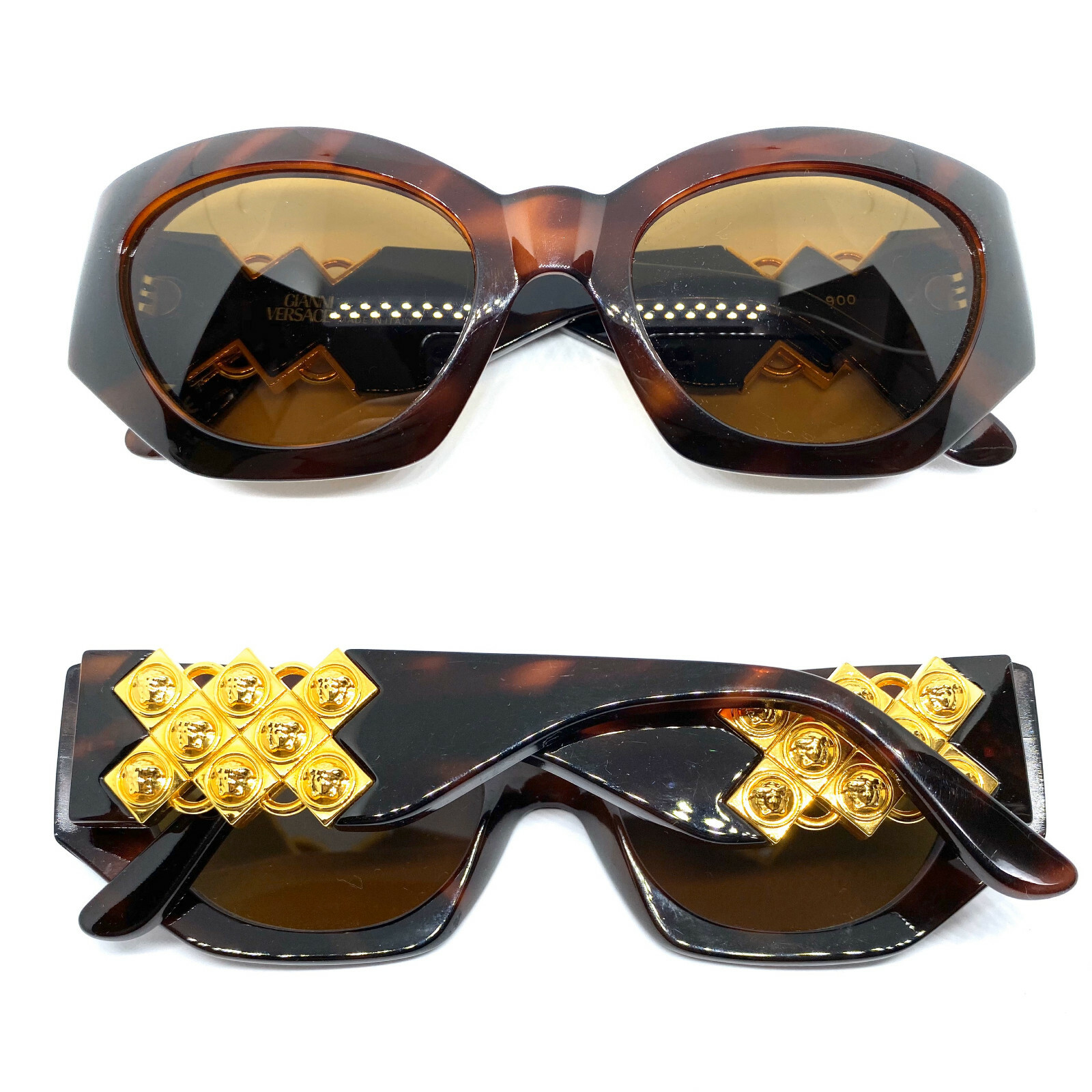 Gianni Versace Mod.420/D Col.900 Vintage Sonnennrille… - Gem