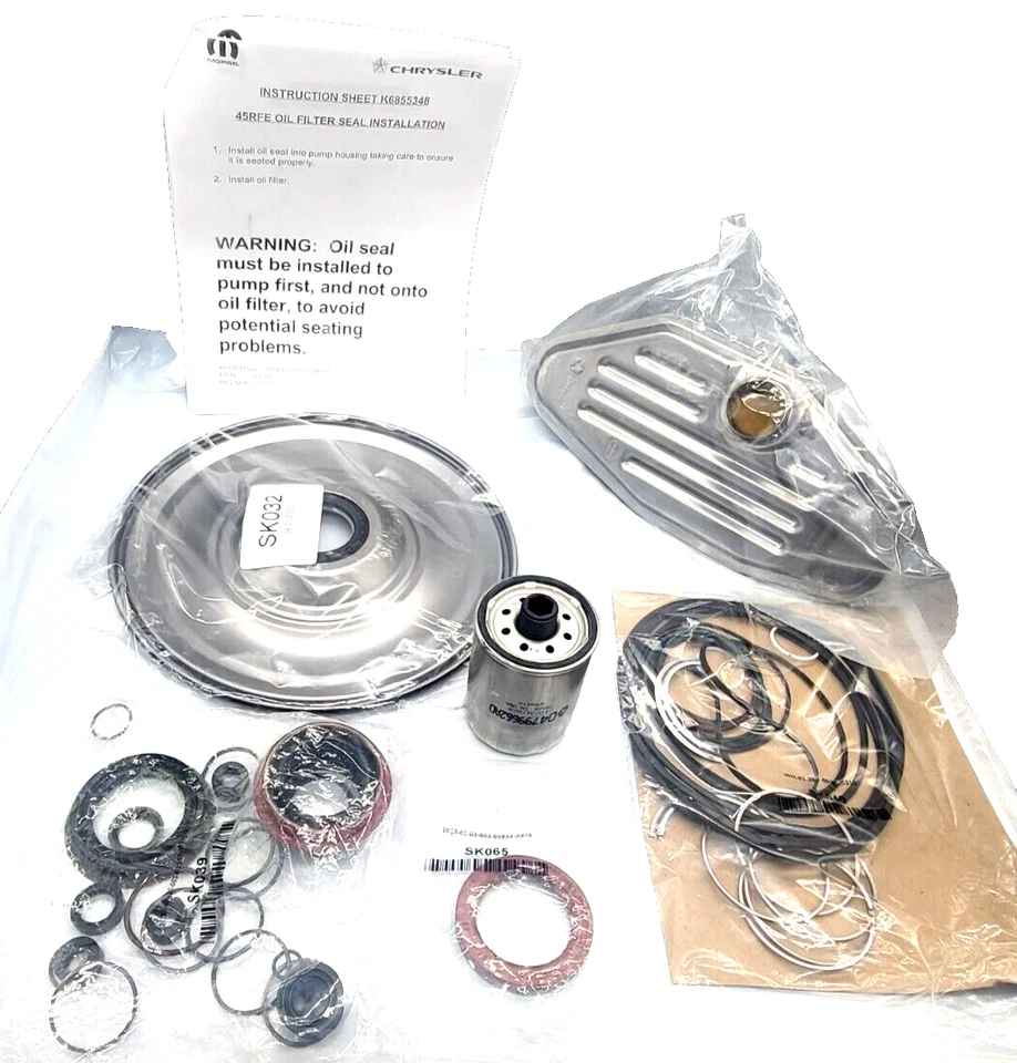 . Kit de revisión y filtro con cubierta para Dodge 545rfe 45RFE de Mopar Foto 4 de 4