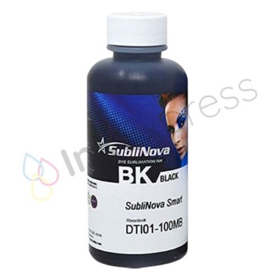 100ml Schwarz (BK) Inktec Sublinova Smart DTI Sublimationstinte für Epson Drucker