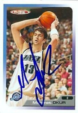 Mehmet Okur autographed Basketball Card (Utah Jazz) 2006 Topps Total #99