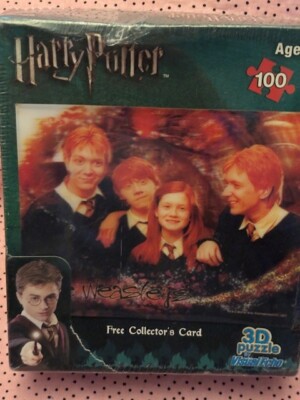 Harry Potter 3d Puzzle The Weasleys Visual Echo 100 Piece 9 7/8'' x 7 7/8'' New