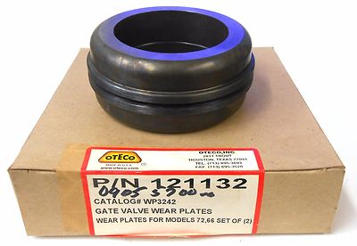 OTECO 121132 GATE VALVE WEAR PLATES WP3242, FOR MODEL 72,66 SET OF 2