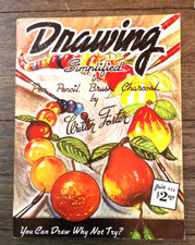 Walter Foster Drawing Simplified in Pen Pencil Brush Charcoal Book 1 Vintage