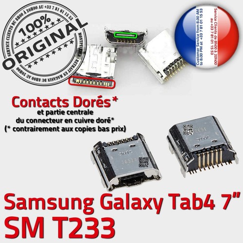 ORIGINAL Samsung Galaxy TAB 4 SM T233 Connecteur de charge à souder Micro USB - Photo 2/5