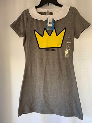 Riverdale Betty Cooper Collared T-Shirt Dress S/M Vixen Crown Cosplay Juniors
