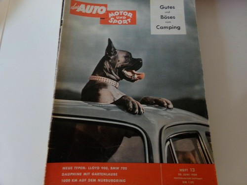 Auto Motor Sport 1959 Lloyd 900 - BMW 700 - Renault Dauphine - Camping