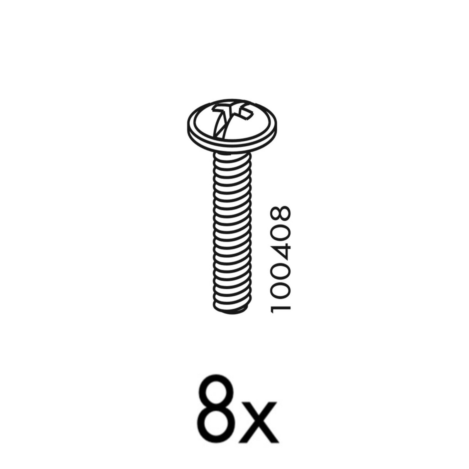 4 Ikea screws Part 100408 Fits Svarta Bunk Bed for sale online eBay