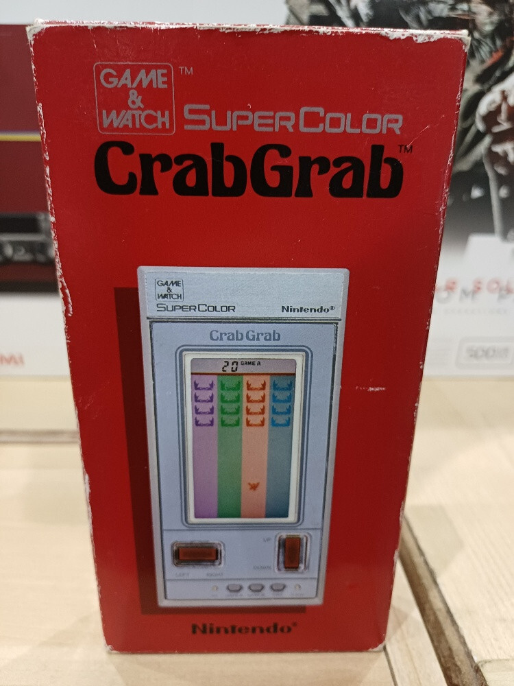 CRAB GRAB Game & Watch Nintendo Super Color  Complete Great Condition