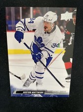 22-23 UD Series 2 Hockey French Parallel SP 417 Auston Matthews