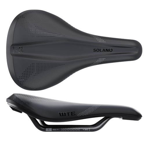 WTB Solano Fusion Form Bike Bicycle Saddle with Carbon Rails Wide 157mm Black - 第 1/4 張圖片