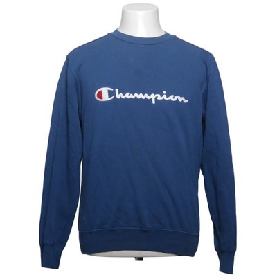 Champion, Sweatshirt, Größe: M, Blau, Baumwolle/Polyester, Einfarbig, Sweat #acb