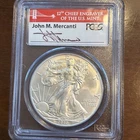 2012 (S) $1 Silver Eagle PCGS MS 69 Mercanti First Strike "Under Spot"