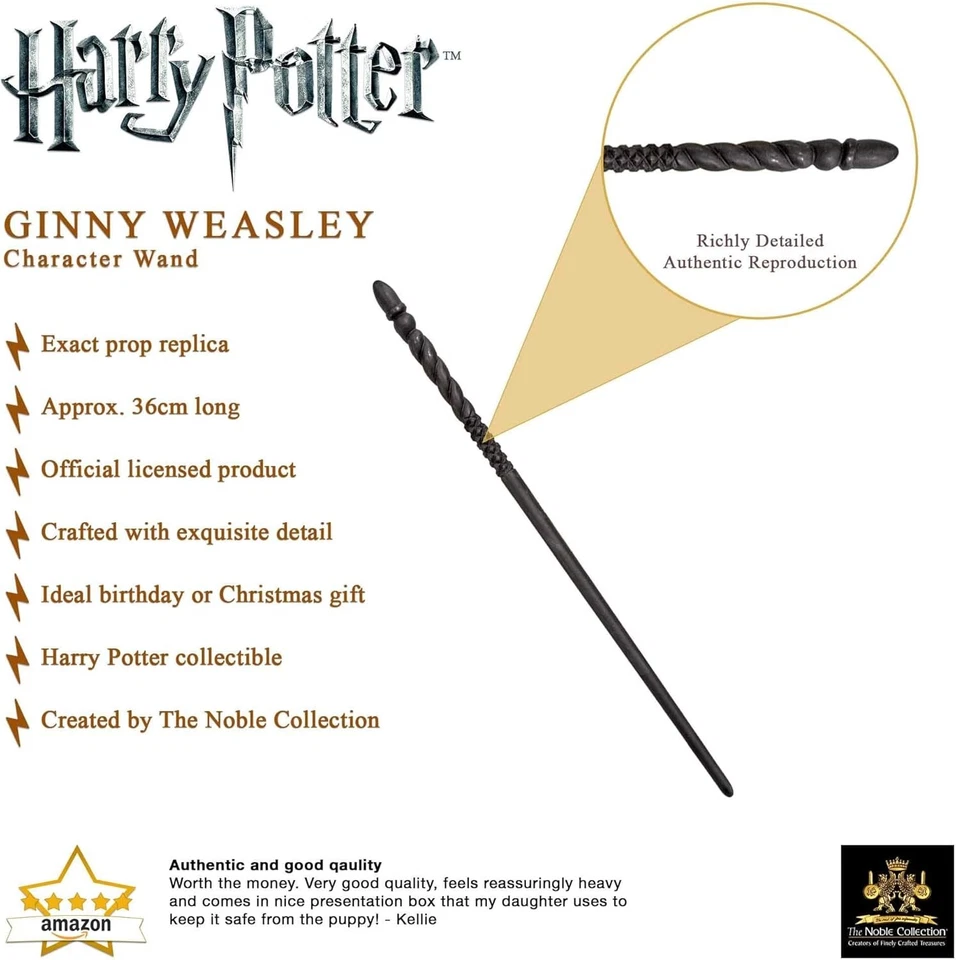 The Noble Collection - Ginny Weasley Character Wand - 14in (36cm) Harry Potter W - Image 4 of 4