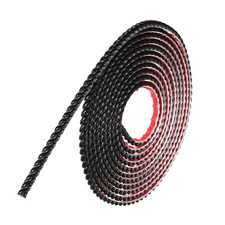 Flexible Wall Trim Molding Trim 16.4Ft x 0.39 Inch Adhesive Line Black