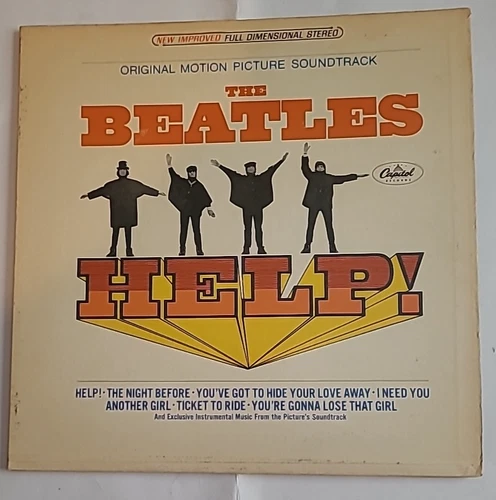 The Beatles "Help!" LP Record - Original Motion Picture Soundtrack. VG+ (1965)