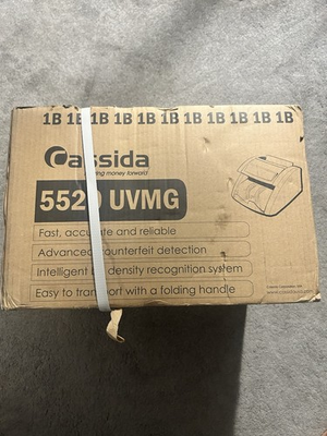 #ad Cassida USA Money Counter 5520UVMG W Counterfeit Detection 5520 UV MG Series $100.00