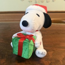 Musical Christmas Peanuts SANTA SNOOPY - Gift with color changing light - Video