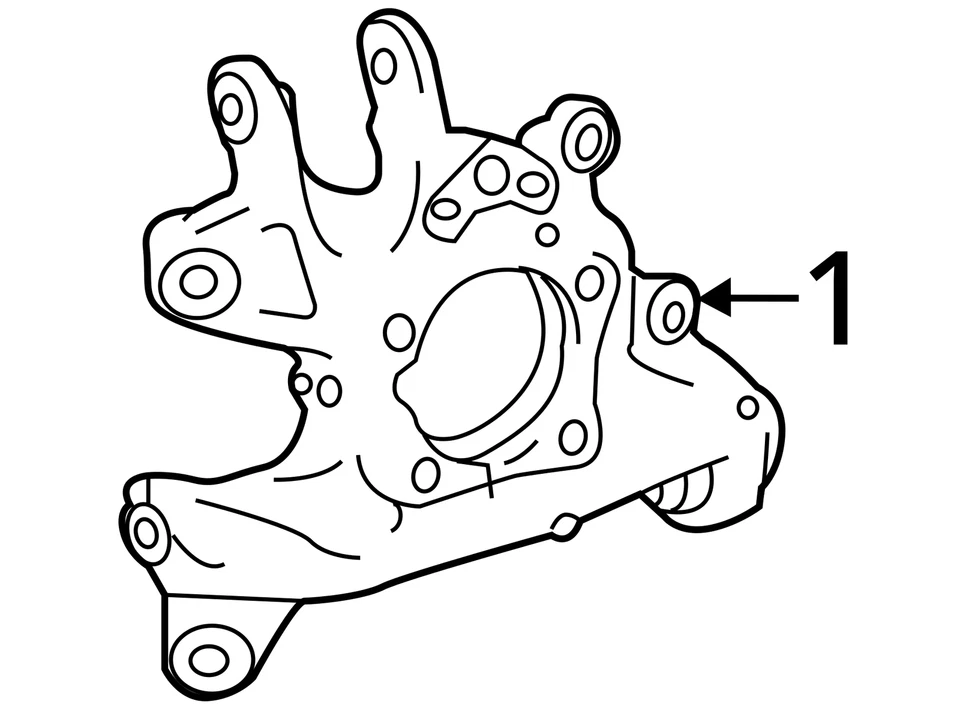 2021-2024 TOYOTA SIENNA SUSPENSION KNUCKLE REAR LEFT OEM 42305-0E090 - Image 4 of 4