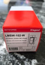 BRAND NEW Legrand WattStopper  LMSW-102-W  2 Button Digital Wall Switch White