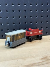 Thomas Friends Wooden Railway Train Engine Toby Cargo Car Lot