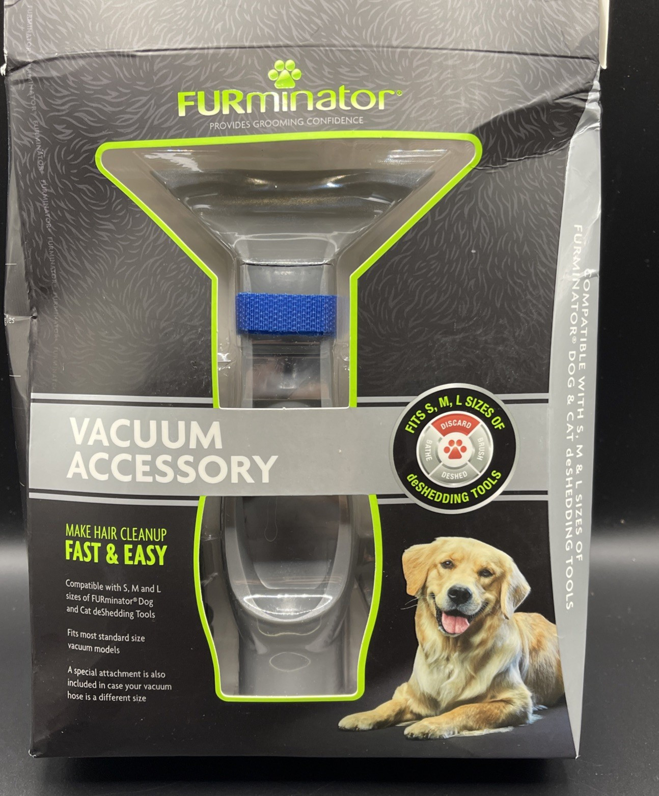 FURminator FurVac Vacuum Accessory - Fits S/M/L Tools - Open