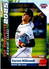 Karson Milbrandt 2025 Midwest League Top Prospects Series 2 #15 Beloit Sky Carp