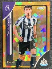 Tino Livramento 2025-26 Topps Chrome Sapphire Premier League Gold Sapphire /50