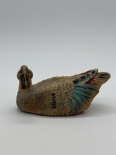 Antique Celluloid Green Mallard Duck,  2.75";  Charming