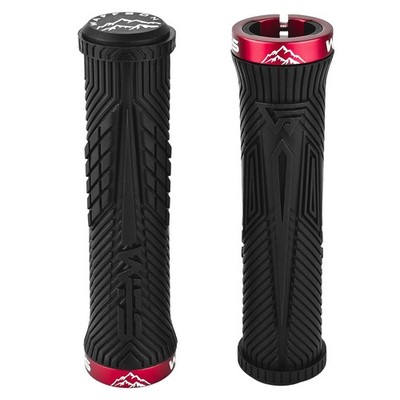 WFS Volatus MTB Grip   Lock-on , Anti-Slip , Single Clamp, Black x Red