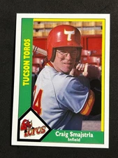 CRAIG SMAJSTRIA 1990 CMC #611 Tucson Toros