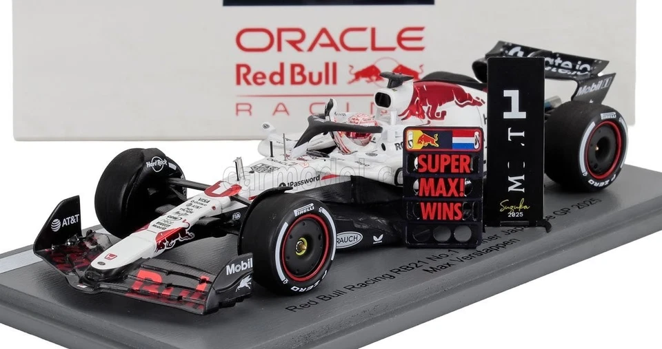 MODELLINO AUTO 1:43 F1 SPARK RED BULL HONDA RB21 MAX VERSTAPPEN JAPANESE GP 2025 - Immagine 3 di 4