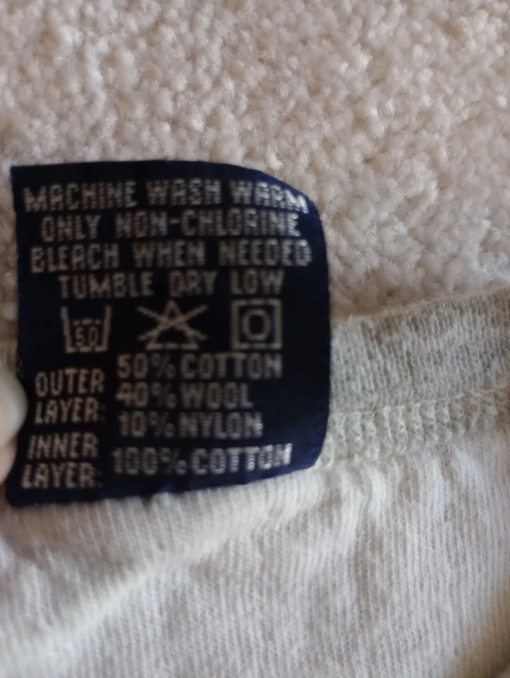 Camisa de capa térmica de doble capa DUOFOLD vintage de algodón para invierno talla L (#2)  Foto 3 de 4