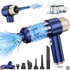 JONYJ 16000PA Cordless Handheld Car Vacuum - 120W Mini with Air Duster & LED