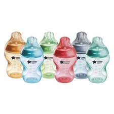 Tommee Tippee 9oz Anti-Colic Baby Bottles 6pk Fiesta Slow Flow Nipple BPA Free