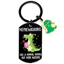 Inspirational Keychain Gift for Nephew from Aunt/Uncle - Birthday/Graduation