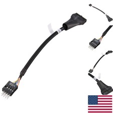 USB 3.0 20-Pin Female to USB 2.0 9-Pin Male Adapter - 480 Mbps Data Speed