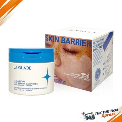 LA GLACE Ultra Biome Skin Barrier Daily Pads Aqua Ceramide Complex 160ml [80
