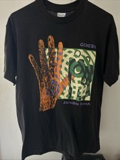Genesis invisible touch vintage tour shirt 1986  Single stitch double Sided