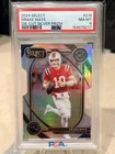 2024 Panini Select - Club Level Drake Maye #218 Silver Prizm Die-Cut (RC)