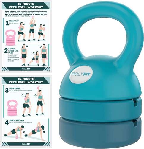 Verstellbare Kettlebell 12 Pfund Kettlebells Gewichte Set Home Gym Kettlebell - Bild 10 von 10