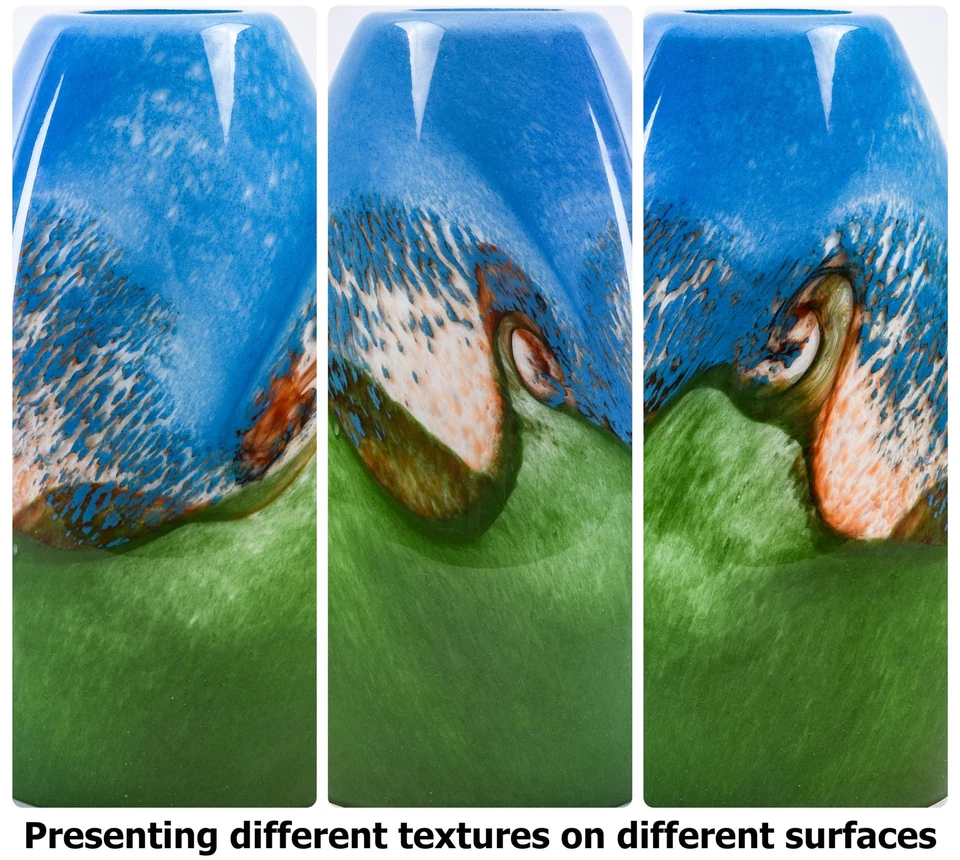 3 Pack Multi Color Pendant Light Shade Kitchen Island, Hand Blown Art Glass C... - Image 4 of 4