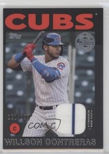 2021 Topps 1986 Baseball Relics Black 121/199 Willson Contreras #86R-WC 1u6