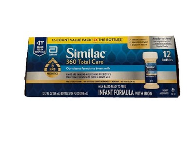similac total care 360 12x2oz EXP-3/2027