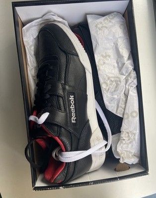 Reebok Workout Plus MU Unisex Classic Sneaker Black White, Size 10.5