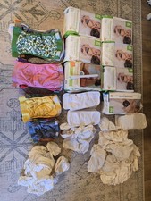 Gdiaper Lot Of All Sizes and inserts Full Set From baby To Toddler