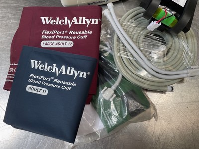 Set Di 5 Connettori Welch Allyn BP45 Per Bracciale Pressione Adulto - Nuovi In Scatola